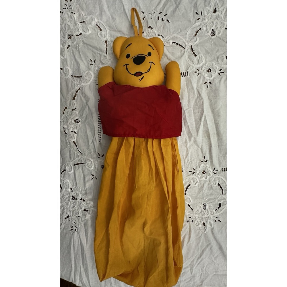 Disney Classic Winnie the Pooh VINTAGE Plush Diaper Holder Stacker